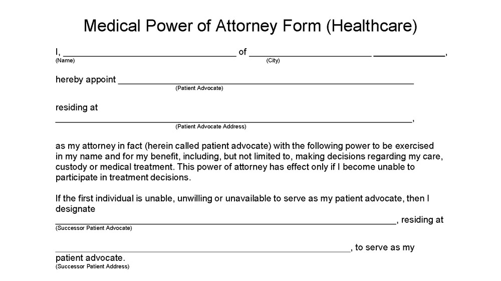 Medical Power of Attorney